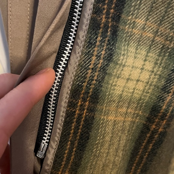 EUC London Fog Limited Short Trench Coat w/ Removable Flannel Liner - Picture 6 of 7